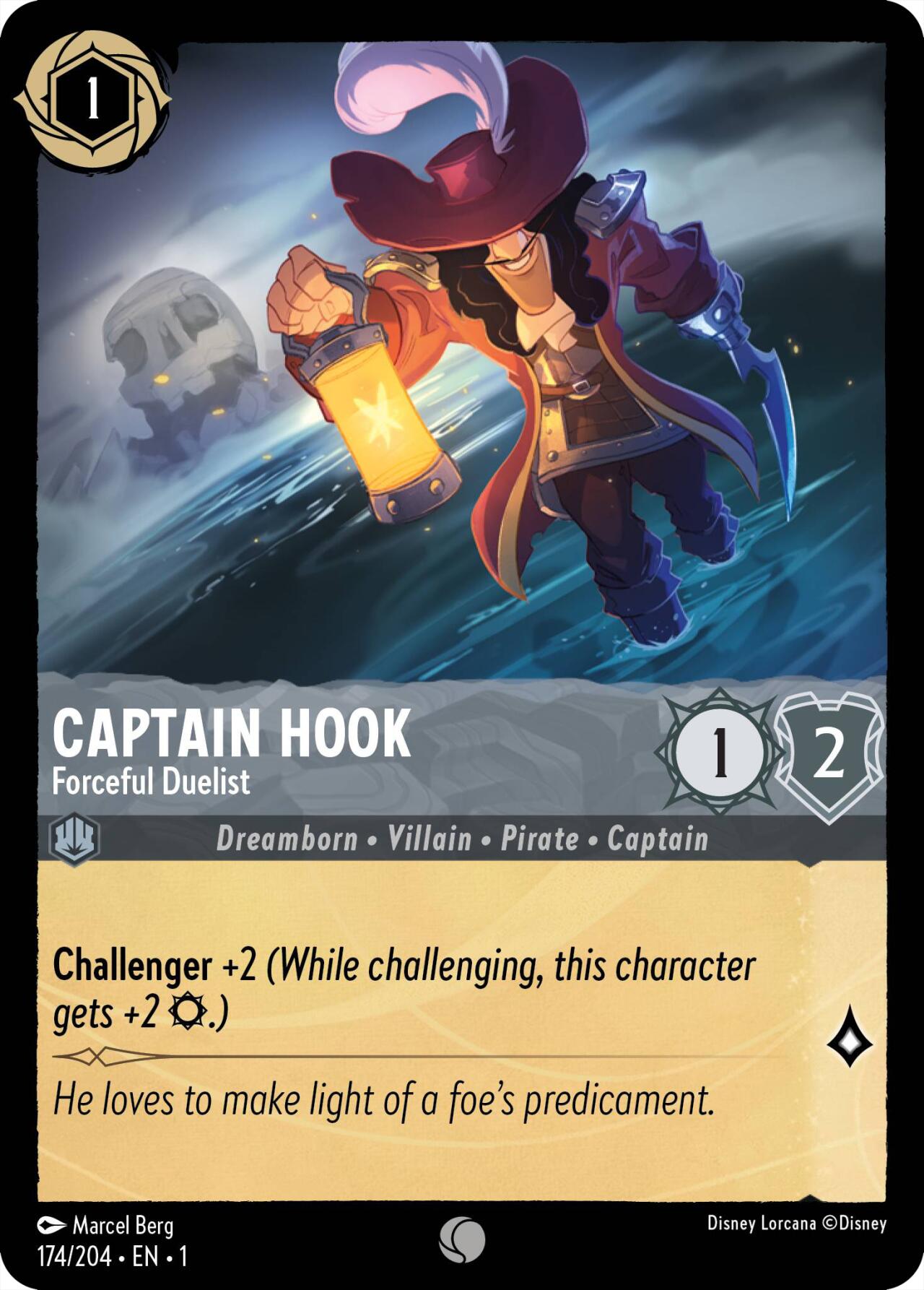 Captain Hook - Forceful Duelist (174/204) [The First Chapter] | Shuffle n Cut Hobbies & Games