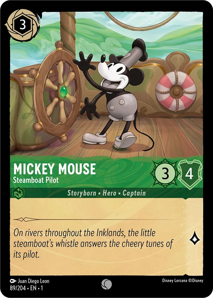 Mickey Mouse - Steamboat Pilot (89/204) [The First Chapter] | Shuffle n Cut Hobbies & Games