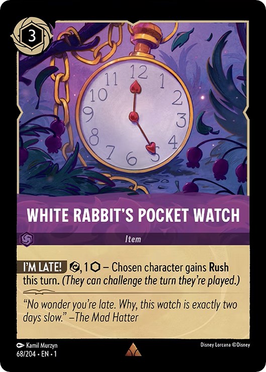 White Rabbit's Pocket Watch (68/204) [The First Chapter] | Shuffle n Cut Hobbies & Games