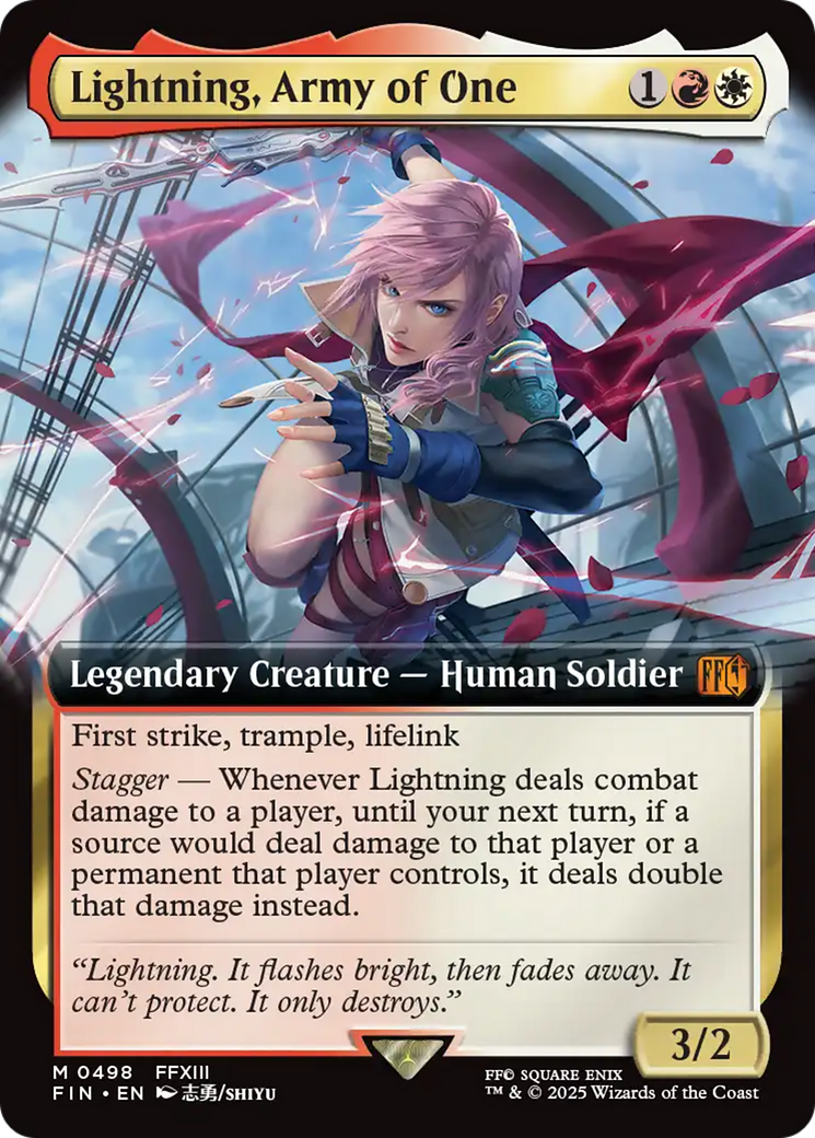 Lightning, Army of One (Extended Art) [FINAL FANTASY] | Shuffle n Cut Hobbies & Games