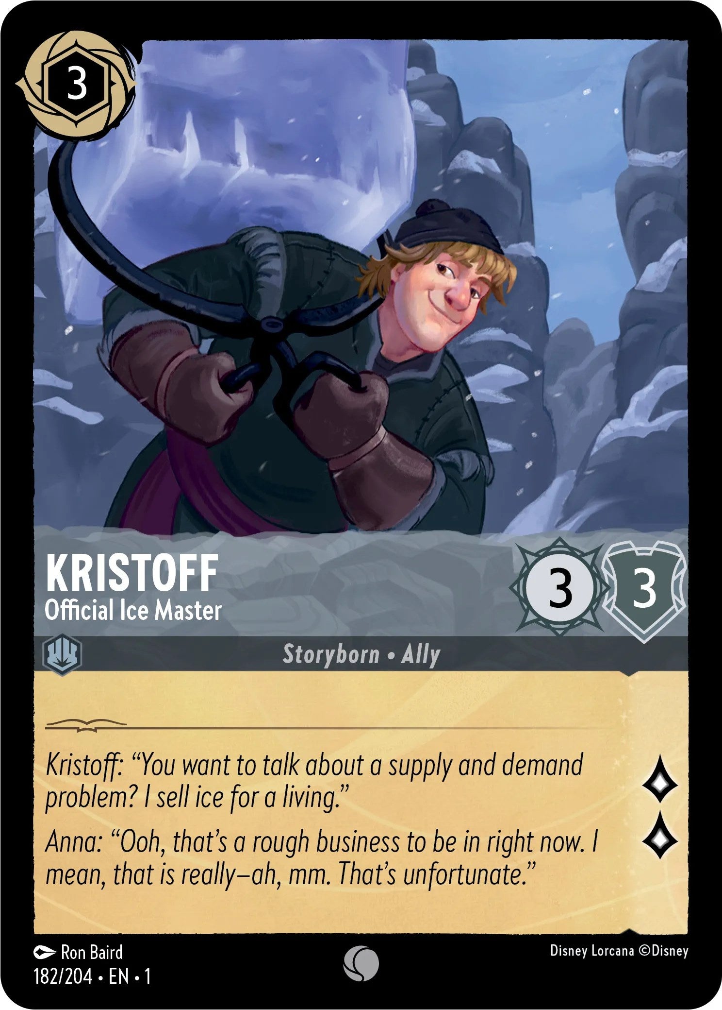 Kristoff - Official Ice Master (182/204) [The First Chapter] | Shuffle n Cut Hobbies & Games