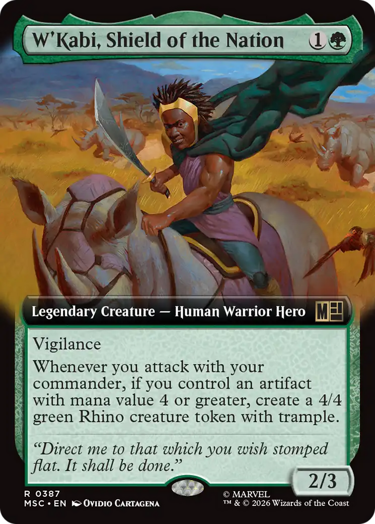 W'Kabi, Shield of the Nation (Extended Art) [Marvel Super Heroes Commander] | Shuffle n Cut Hobbies & Games