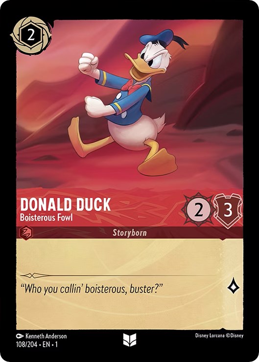 Donald Duck - Boisterous Fowl (108/204) [The First Chapter] | Shuffle n Cut Hobbies & Games