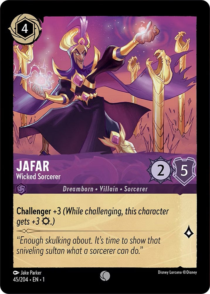 Jafar - Wicked Sorcerer (45/204) [The First Chapter] | Shuffle n Cut Hobbies & Games