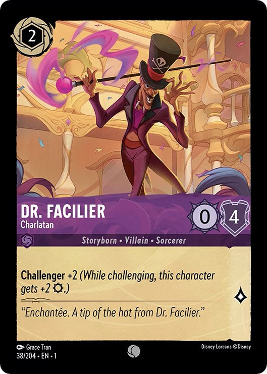 Dr. Facilier - Charlatan (38/204) [The First Chapter] | Shuffle n Cut Hobbies & Games