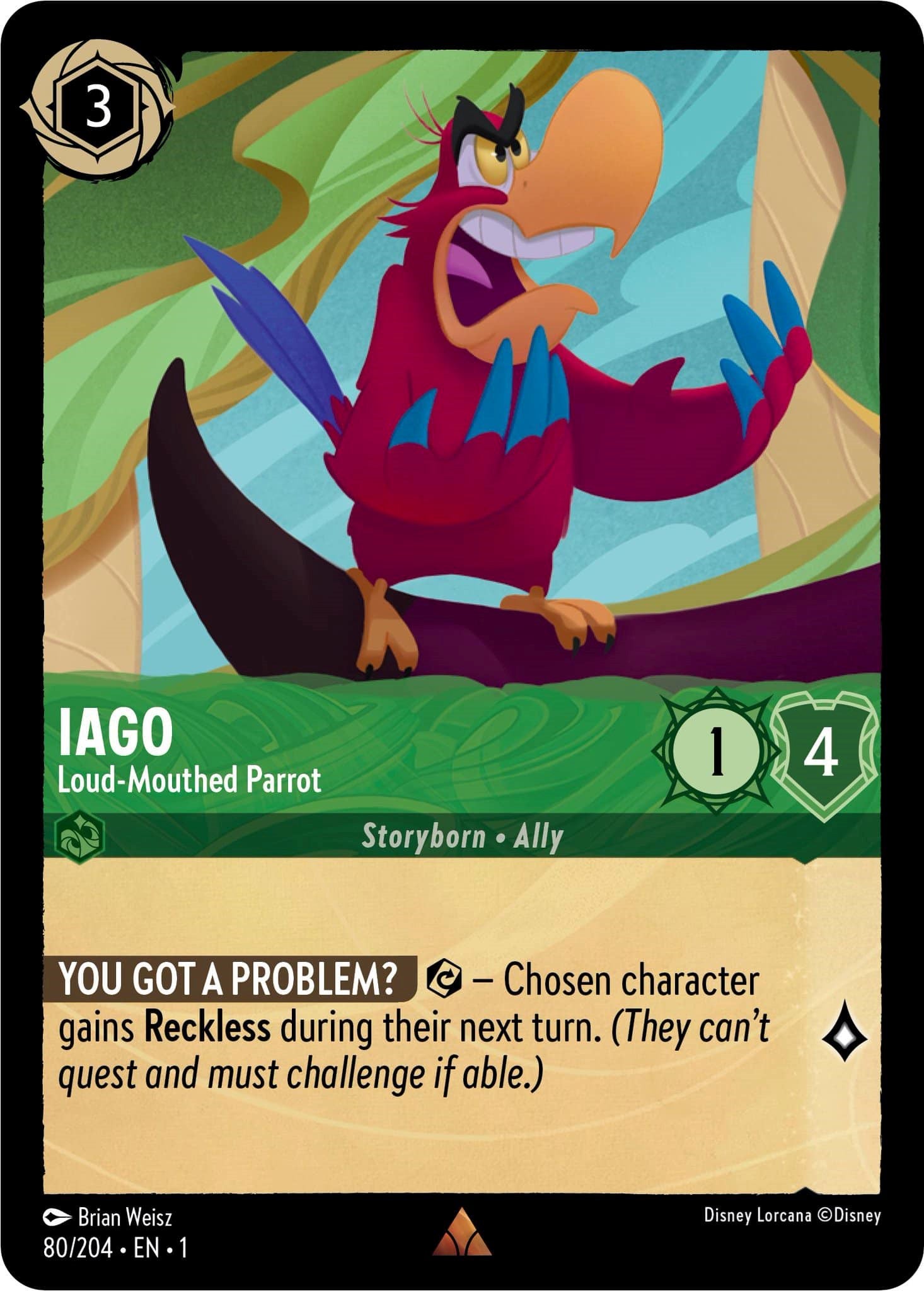 Iago - Loud-Mouthed Parrot (80/204) [The First Chapter] | Shuffle n Cut Hobbies & Games