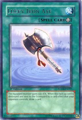 Lucky Iron Axe [FOTB-EN037] Rare | Shuffle n Cut Hobbies & Games