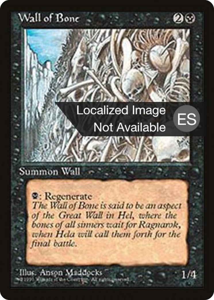 Wall of Bone [Fourth Edition Foreign Black Border] | Shuffle n Cut Hobbies & Games