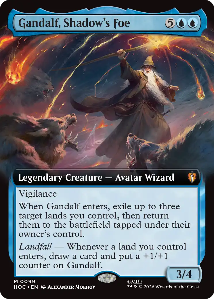 Gandalf, Shadow's Foe (Extended Art) [The Hobbit: Eternal-Legal] | Shuffle n Cut Hobbies & Games