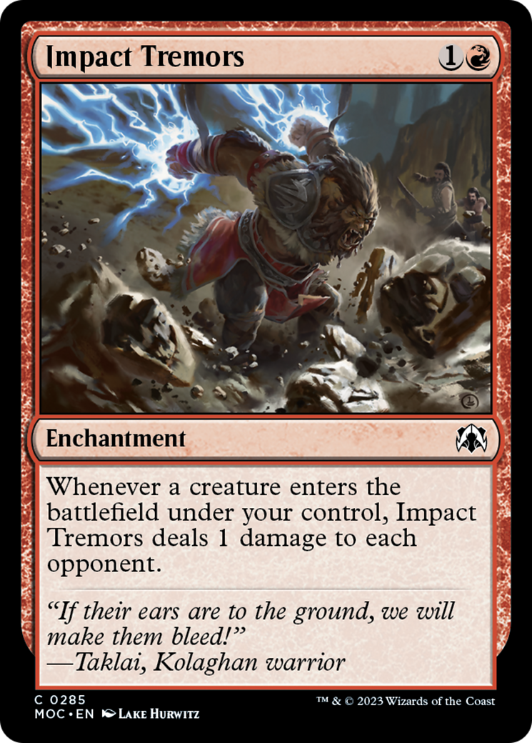 Impact Tremors [March of the Machine Commander] | Shuffle n Cut Hobbies & Games