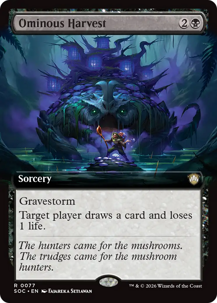Ominous Harvest (Extended Art) [Secrets of Strixhaven Commander] | Shuffle n Cut Hobbies & Games