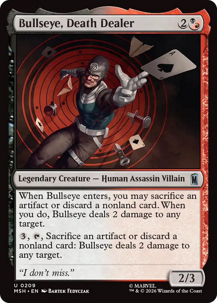 Bullseye, Death Dealer [Marvel Super Heroes] | Shuffle n Cut Hobbies & Games