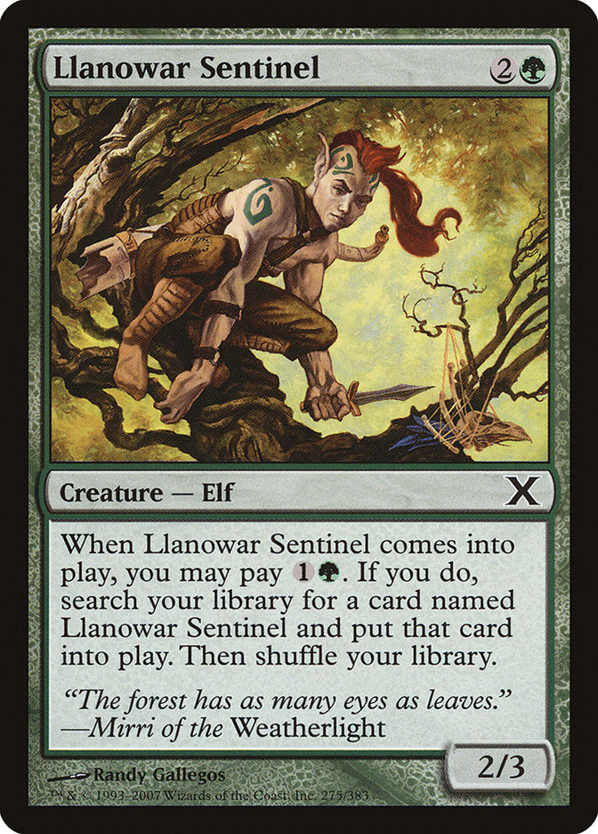 Llanowar Sentinel [Tenth Edition] | Shuffle n Cut Hobbies & Games