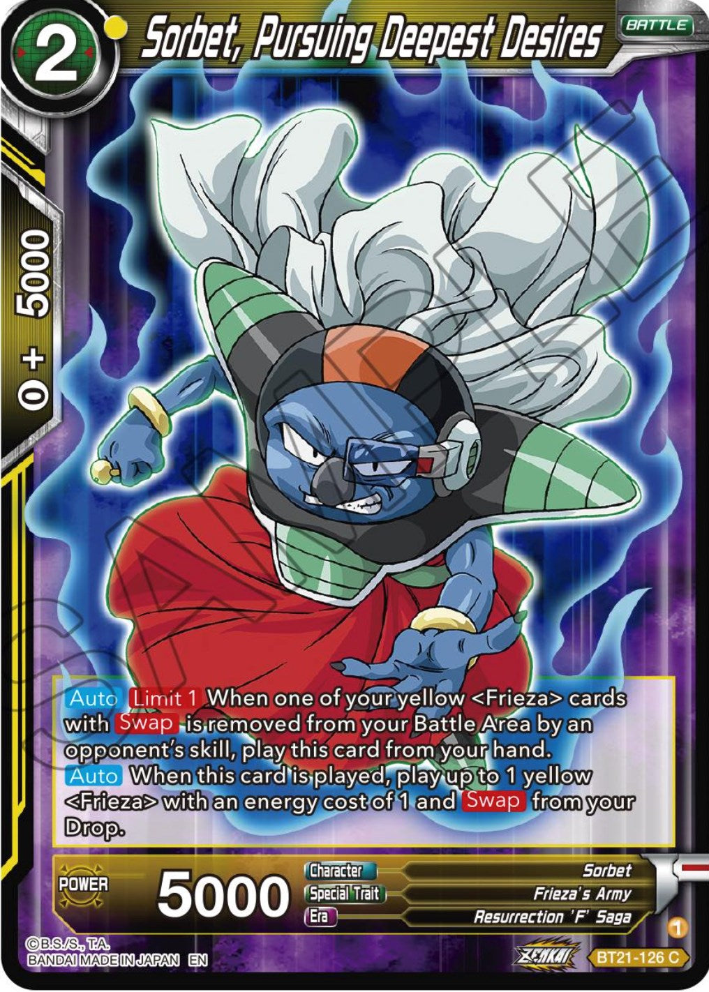 Sorbet, Pursuing Deepest Desires (BT21-126) [Wild Resurgence] | Shuffle n Cut Hobbies & Games