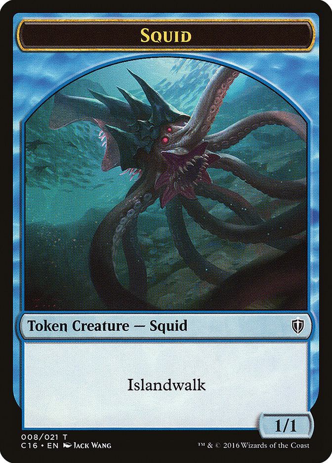 Soldier // Squid Double-Sided Token [Commander 2016 Tokens] | Shuffle n Cut Hobbies & Games