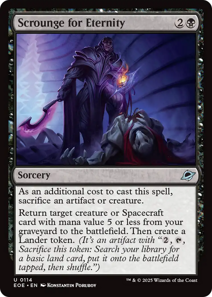 Scrounge for Eternity [Edge of Eternities] | Shuffle n Cut Hobbies & Games
