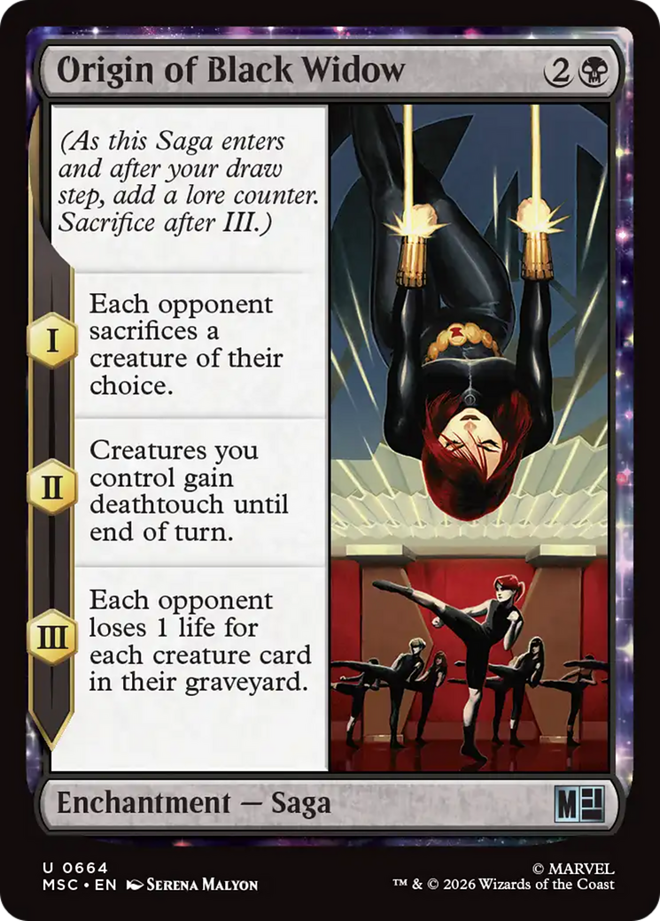 Origin of Black Widow [Marvel Super Heroes Commander] | Shuffle n Cut Hobbies & Games