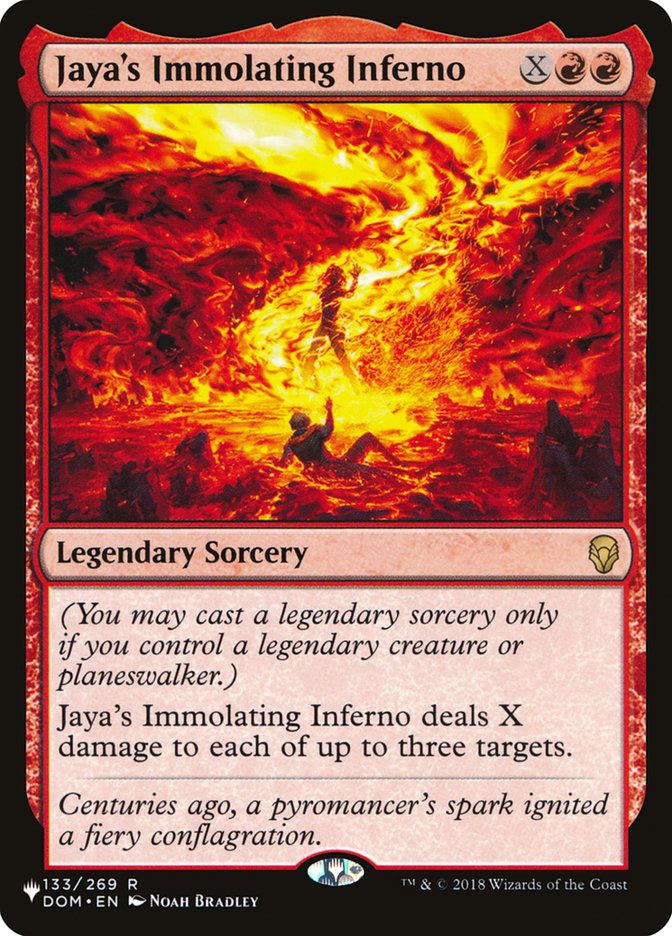 Jaya's Immolating Inferno [The List] | Shuffle n Cut Hobbies & Games