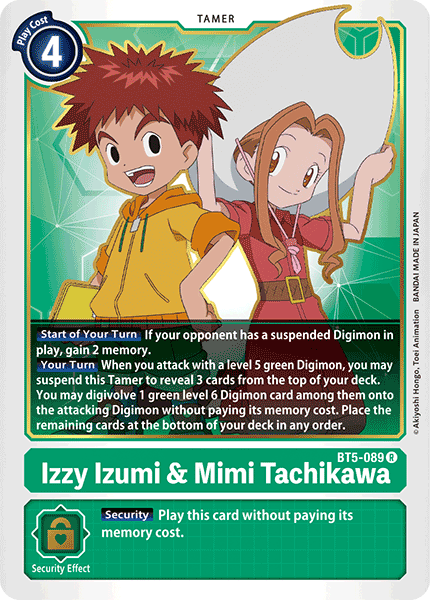 Izzy Izumi & Mimi Tachikawa [BT5-089] [Battle of Omni] | Shuffle n Cut Hobbies & Games