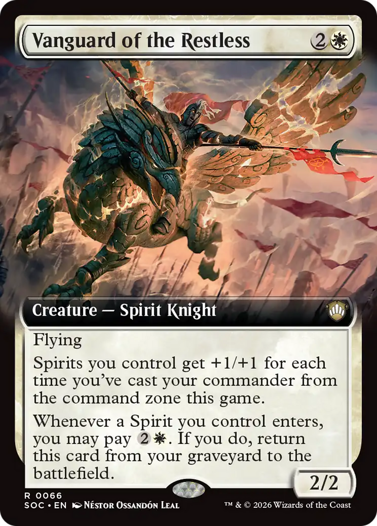 Vanguard of the Restless (Extended Art) [Secrets of Strixhaven Commander] | Shuffle n Cut Hobbies & Games
