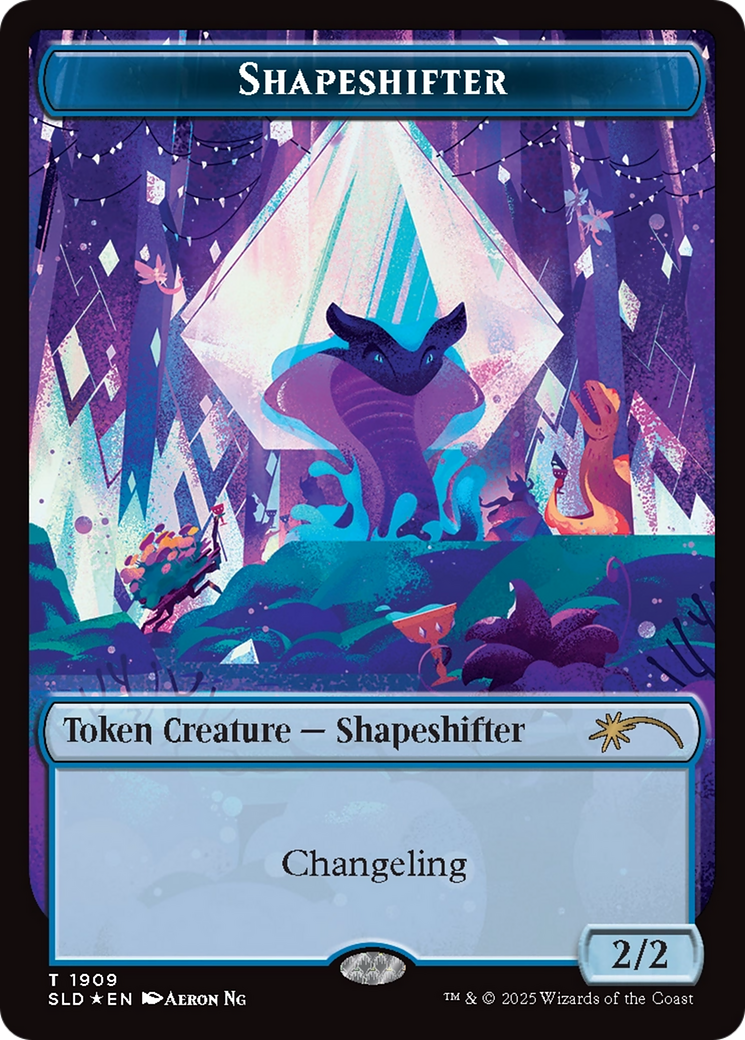 Shapeshifter Token (1909) (Double Rainbow Foil) [Secret Lair Drop Series] | Shuffle n Cut Hobbies & Games