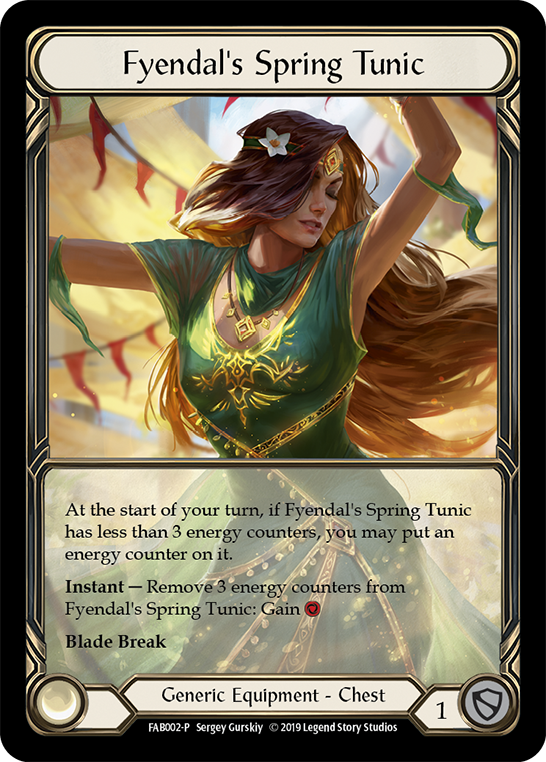 Fyendal's Spring Tunic [FAB002] (Promo)  Rainbow Foil | Shuffle n Cut Hobbies & Games