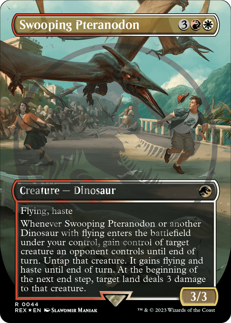 Swooping Pteranodon (Emblem) (Borderless) [Jurassic World Collection Tokens] | Shuffle n Cut Hobbies & Games