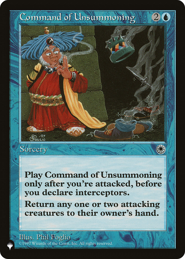 Command of Unsummoning [The List] | Shuffle n Cut Hobbies & Games