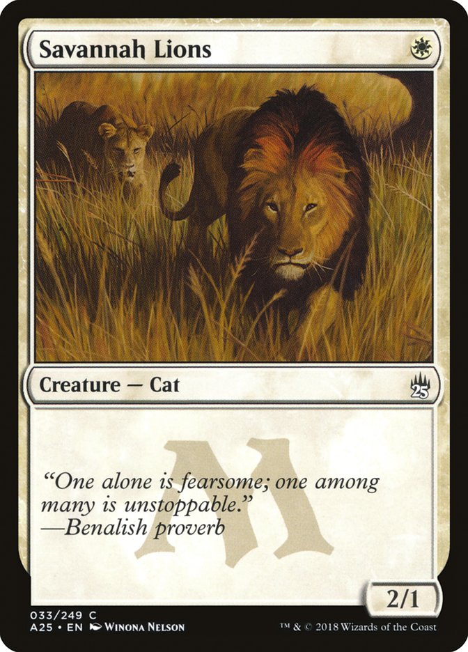 Savannah Lions [Masters 25] | Shuffle n Cut Hobbies & Games