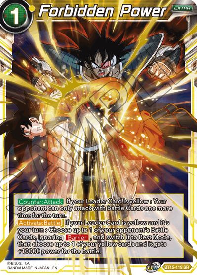 Forbidden Power (BT15-119) [Saiyan Showdown] | Shuffle n Cut Hobbies & Games