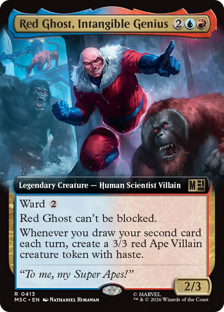 Red Ghost, Intangible Genius (Extended Art) [Marvel Super Heroes Commander] | Shuffle n Cut Hobbies & Games