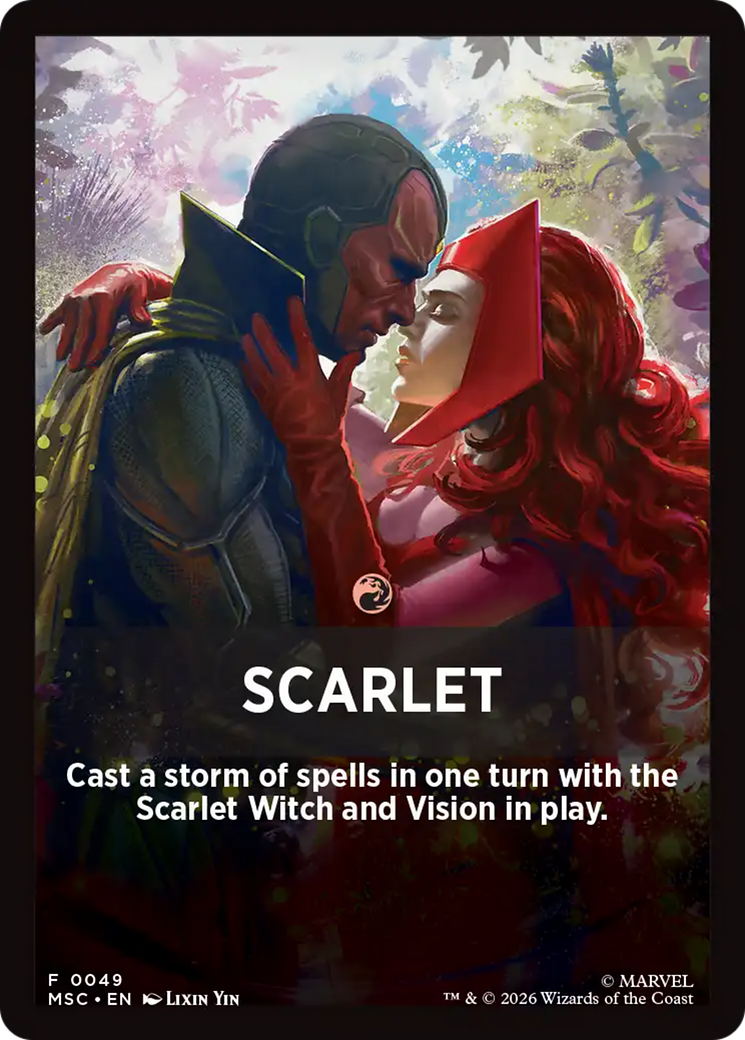 Scarlet Theme Card [Marvel Super Heroes Commander] | Shuffle n Cut Hobbies & Games