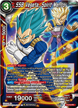 SSB Vegeta, Spirit Mentor (P-314) [Tournament Promotion Cards] | Shuffle n Cut Hobbies & Games