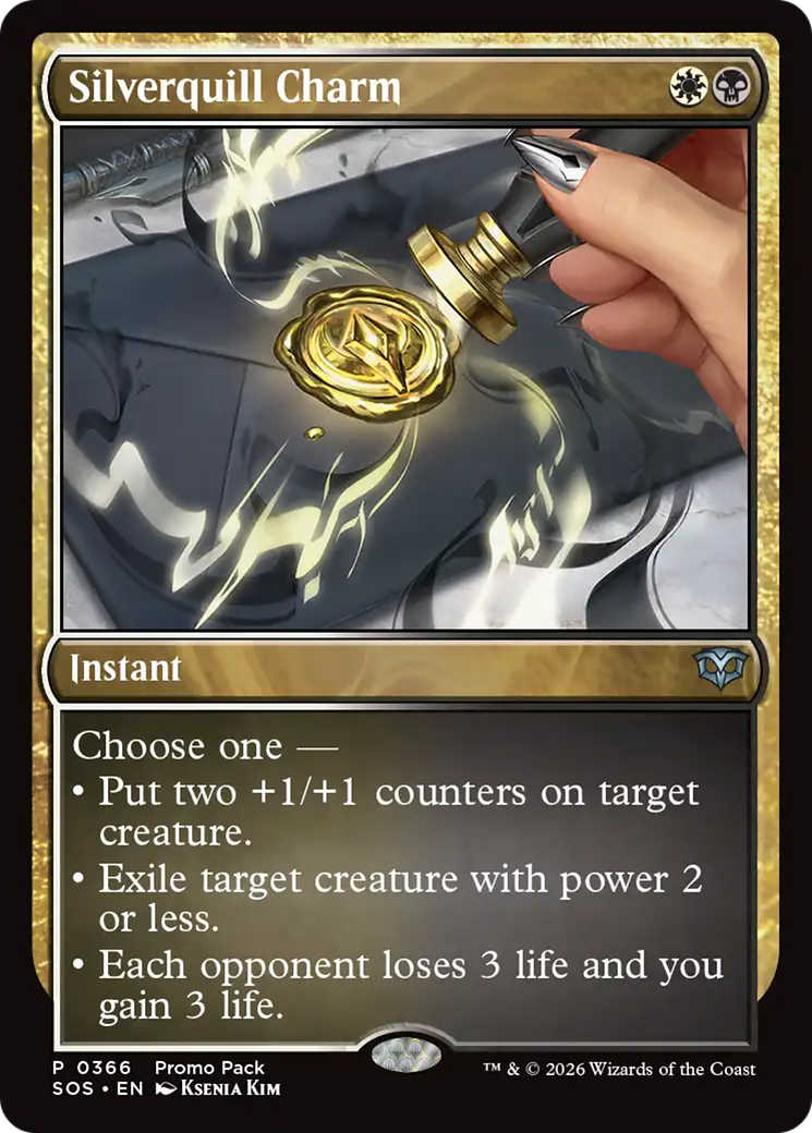 Silverquill Charm [Secrets of Strixhaven Promos] | Shuffle n Cut Hobbies & Games