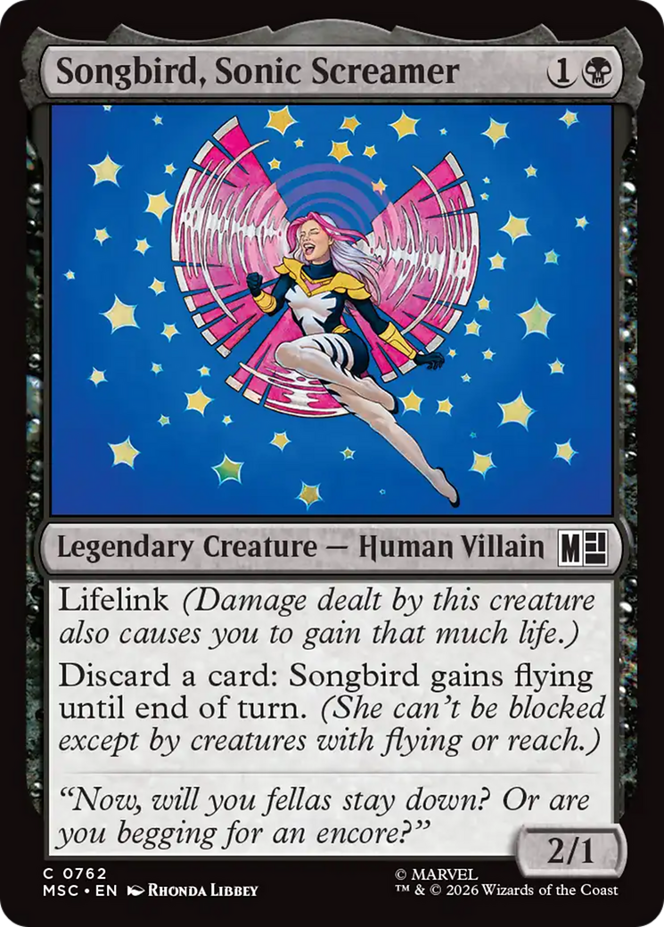 Songbird, Sonic Screamer [Marvel Super Heroes Commander] | Shuffle n Cut Hobbies & Games