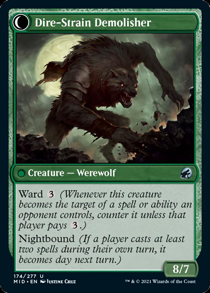 Burly Breaker // Dire-Strain Demolisher [Innistrad: Midnight Hunt] | Shuffle n Cut Hobbies & Games