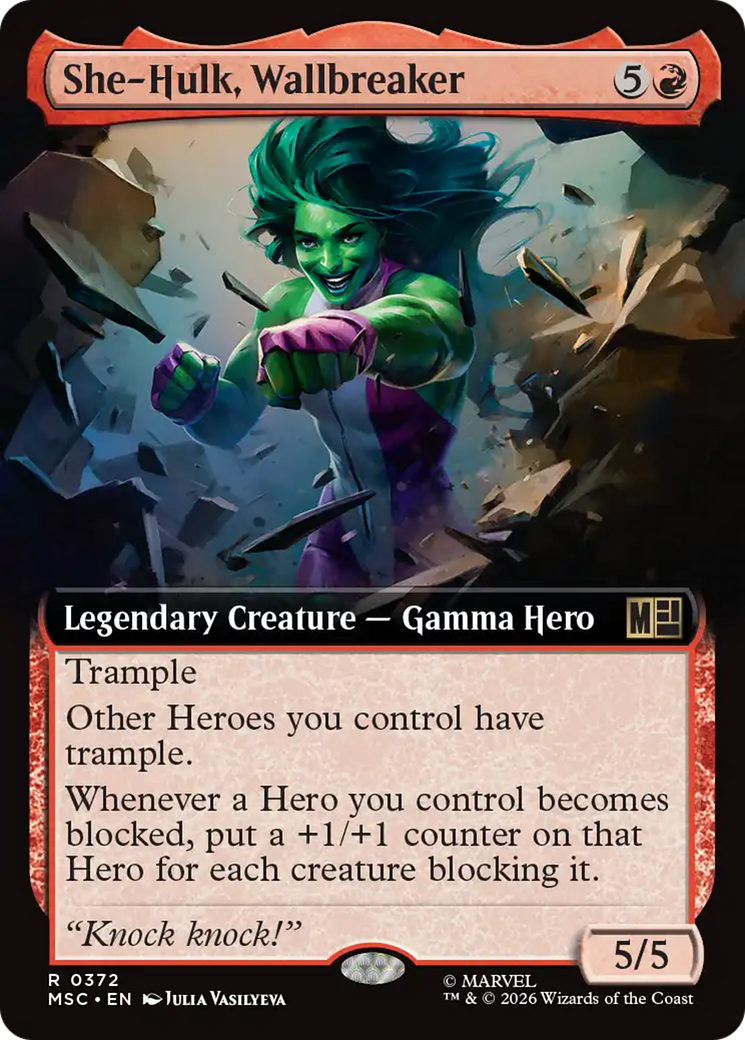 She-Hulk, Wallbreaker (Extended Art) [Marvel Super Heroes Commander] | Shuffle n Cut Hobbies & Games