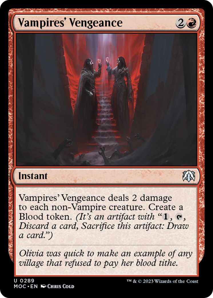 Vampires' Vengeance [March of the Machine Commander] | Shuffle n Cut Hobbies & Games