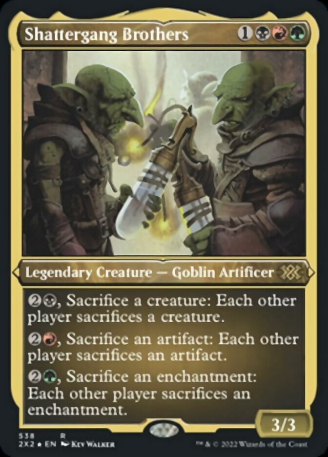 Shattergang Brothers (Foil Etched) [Double Masters 2022] | Shuffle n Cut Hobbies & Games