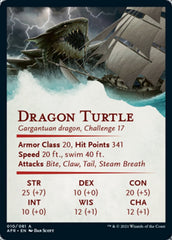 Dragon Turtle Art Card [Dungeons & Dragons: Adventures in the Forgotten Realms Art Series] | Shuffle n Cut Hobbies & Games