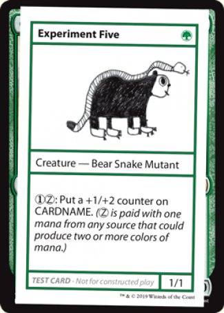 Experiment Five (2021 Edition) [Mystery Booster Playtest Cards] | Shuffle n Cut Hobbies & Games