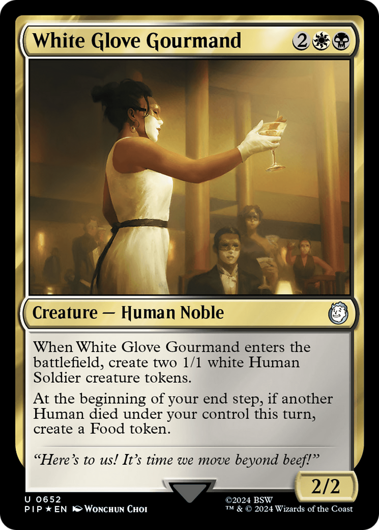 White Glove Gourmand (Surge Foil) [Fallout] | Shuffle n Cut Hobbies & Games