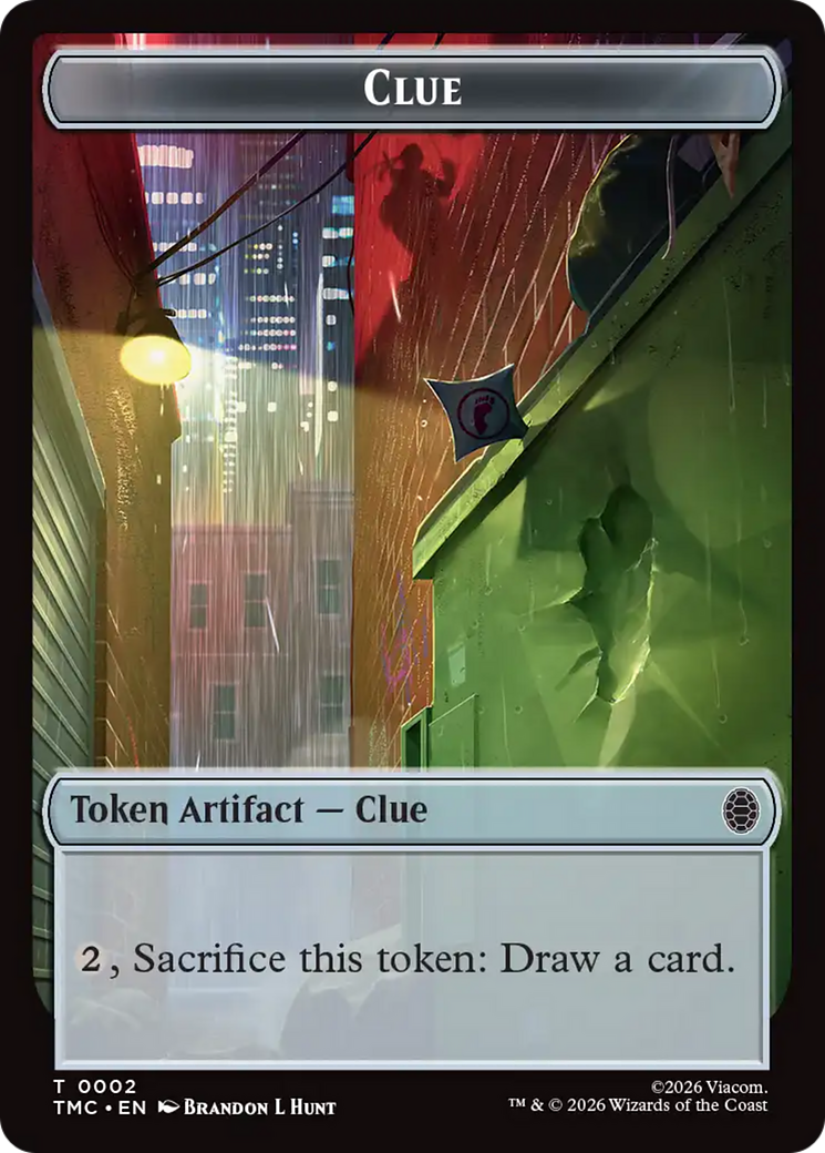 Treasure // Clue Double-Sided Token [Teenage Mutant Ninja Turtles Commander Tokens] | Shuffle n Cut Hobbies & Games
