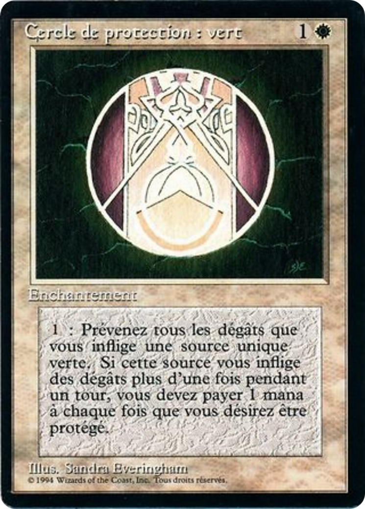 Circle of Protection: Green [Foreign Black Border] | Shuffle n Cut Hobbies & Games