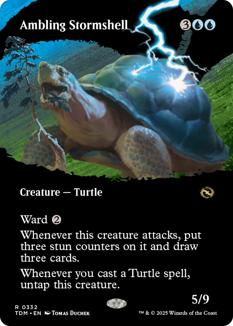 Ambling Stormshell (Borderless) [Tarkir: Dragonstorm] | Shuffle n Cut Hobbies & Games