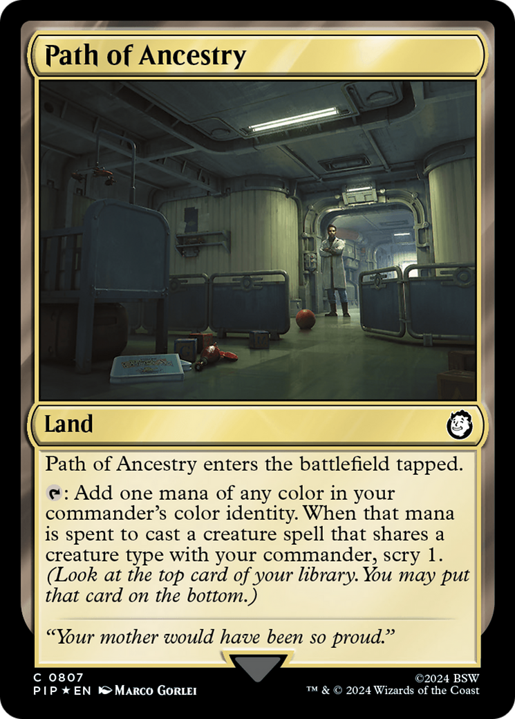 Path of Ancestry (Surge Foil) [Fallout] | Shuffle n Cut Hobbies & Games