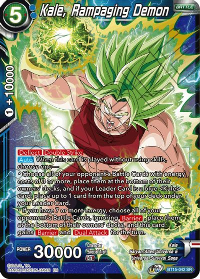 Kale, Rampaging Demon (BT15-042) [Saiyan Showdown] | Shuffle n Cut Hobbies & Games