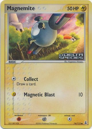 Magnemite (74/113) (Stamped) [EX: Delta Species] | Shuffle n Cut Hobbies & Games