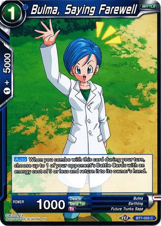 Bulma, Saying Farewell (BT7-033) [Assault of the Saiyans] | Shuffle n Cut Hobbies & Games