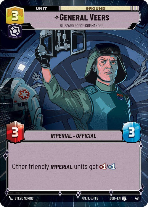 General Veers - Blizzard Force Commander (Hyperspace) (491) [Spark of Rebellion] | Shuffle n Cut Hobbies & Games